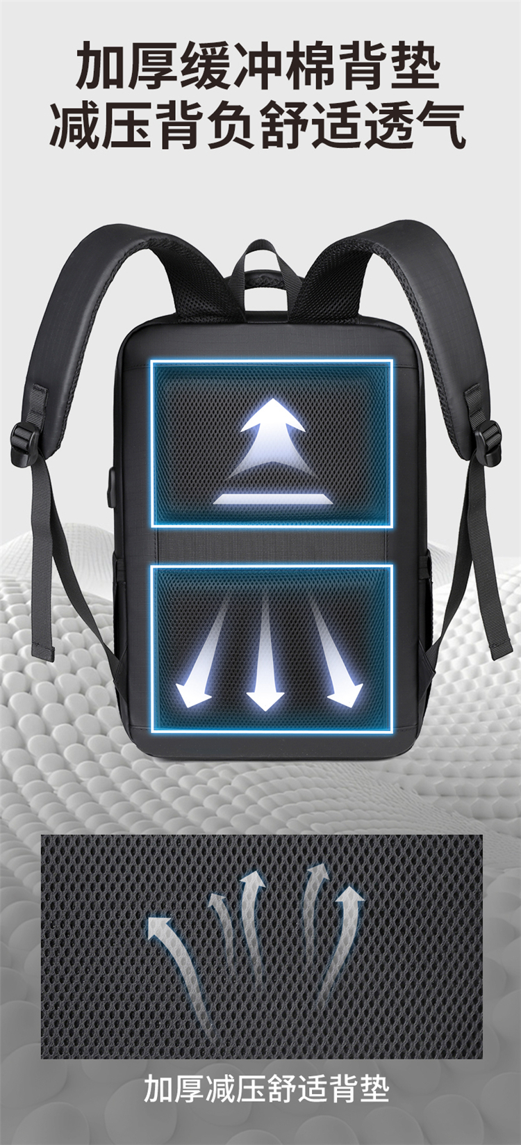 Wholesale Waterproof Business Laptop Backpack | Custom Logo Travel Computer Bag For Office Men